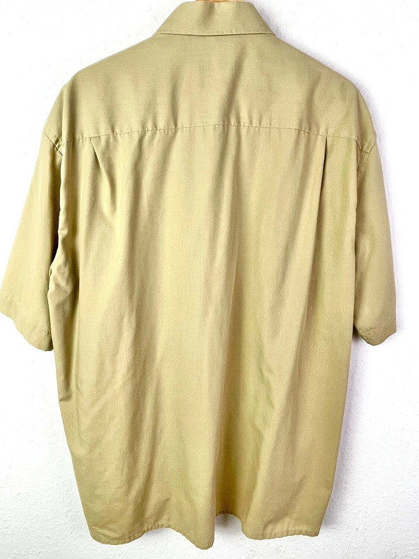 Vintage Herren Hemd in Beige von Barisal Gr.XL
