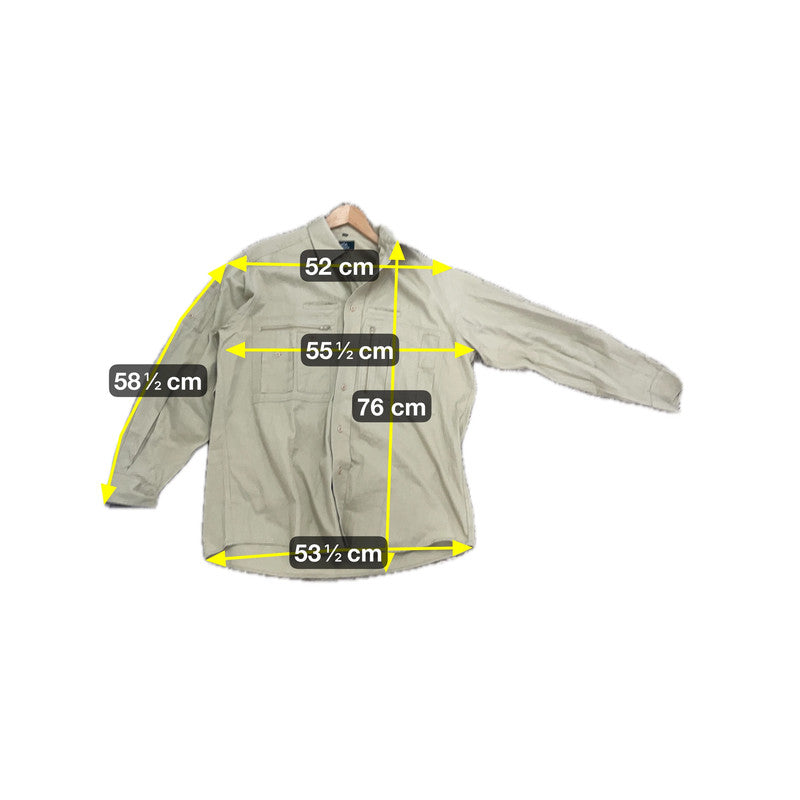 Walbusch Herren Hemd Gr M Farbe Beige