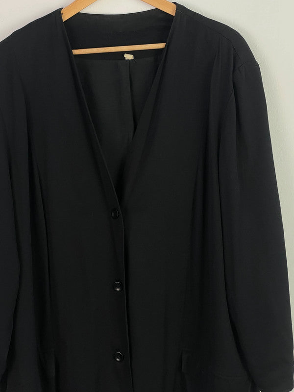 Ulla Popken Damen Cardigan Gr 52 Farbe Schwarz