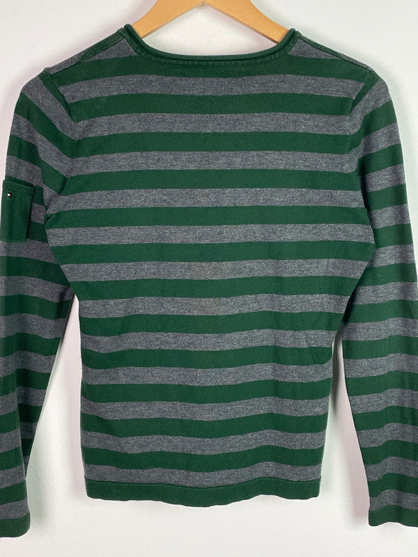 Tommy Hilfiger Damen Shirt Gr S Farbe Dunkelgrün Grau