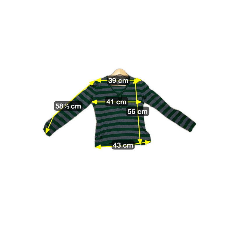 Tommy Hilfiger Damen Shirt Gr S Farbe Dunkelgrün Grau
