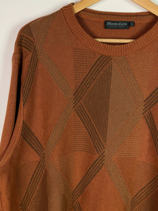 Monte Carlo Herren Pullover Gr 56 Farbe Orange
