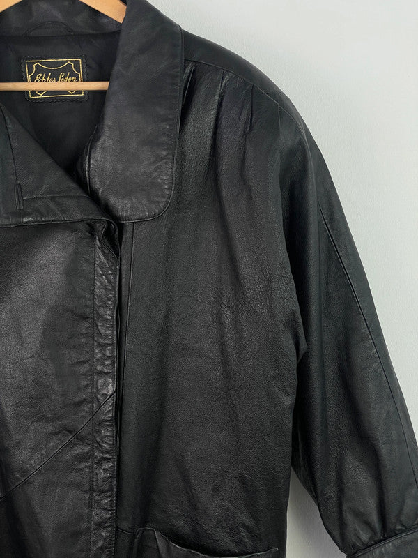 Echte Herren Leder Jacke Gr L Farbe Schwarz