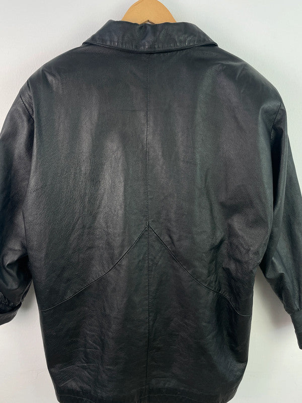 Echte Herren Leder Jacke Gr L Farbe Schwarz