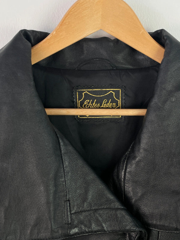 Echte Herren Leder Jacke Gr L Farbe Schwarz