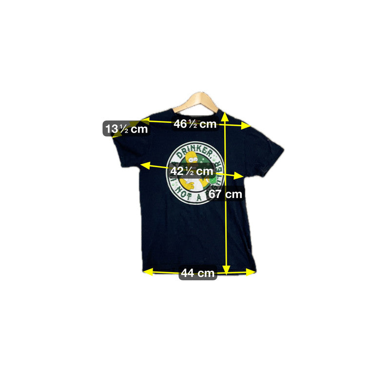 The Simpsons Herren T-Shirt Gr M Farbe Marineblau