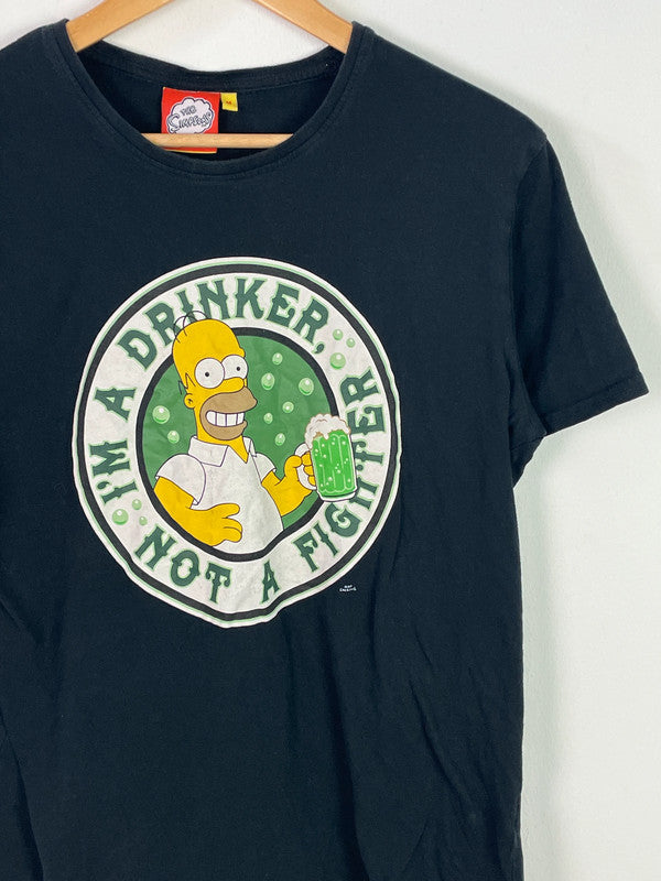 The Simpsons Herren T-Shirt Gr M Farbe Marineblau