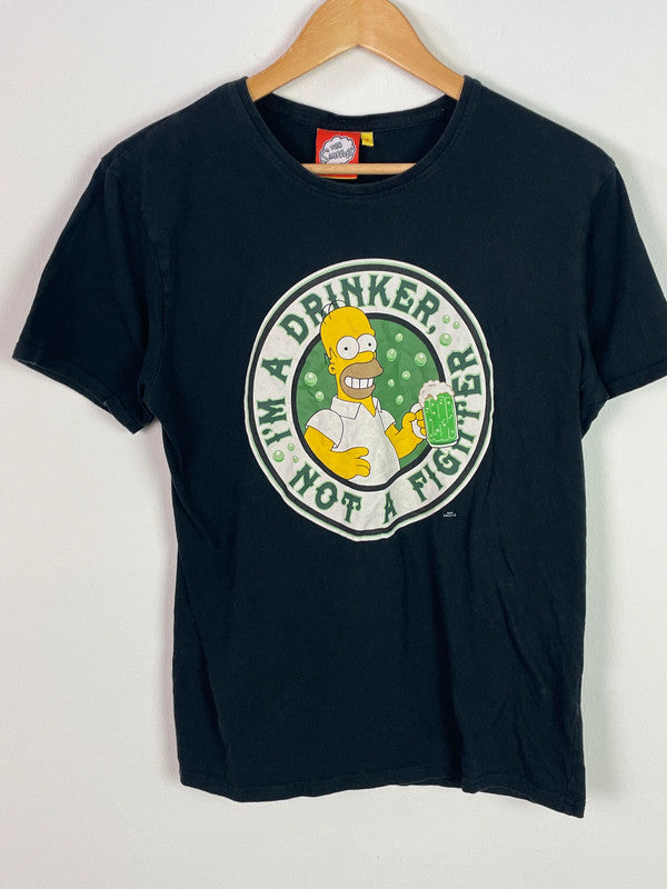 The Simpsons Herren T-Shirt Gr M Farbe Marineblau