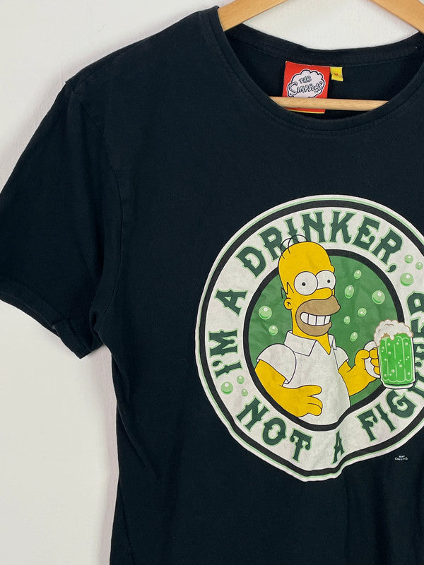 The Simpsons Herren T-Shirt Gr M Farbe Marineblau