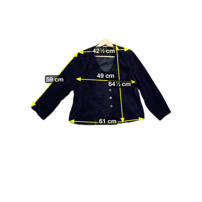 SOLO Damen Blazer Gr 50 Farbe Marineblau