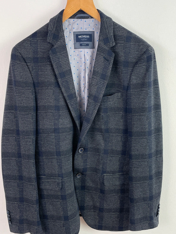 Mc Neal Herren Blazer Gr 50 Farbe Grau kariert