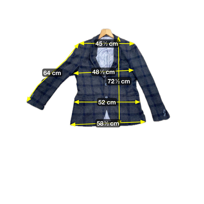 Mc Neal Herren Blazer Gr 50 Farbe Grau kariert