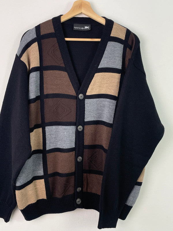 Maremma hochwertiger Pullover Herren Merino Wolle Gr 52 Farbe Braun Lanawolle