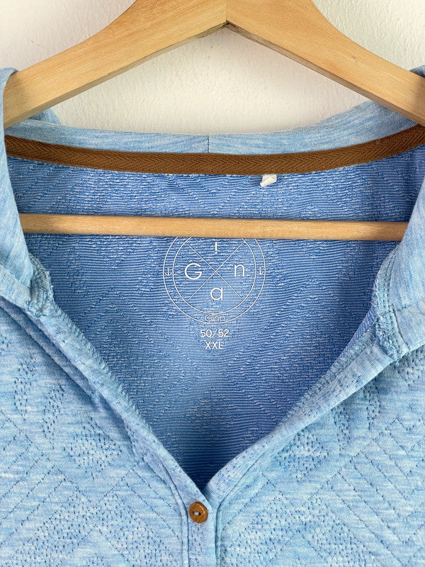 Gina T-shirt Damen Gr XXL Farbe Blau