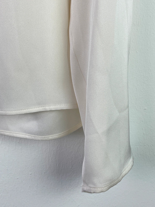 Boss Damen Bluse aus Seide M Farbe beige