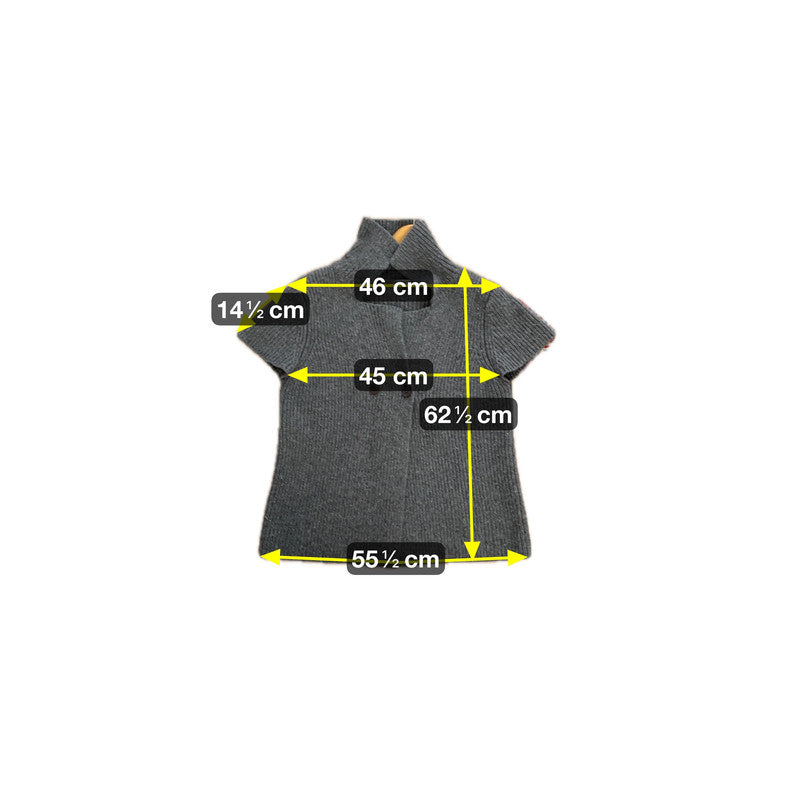 Consequent Damen Strick Shirt aus Schurwolle Gr.L Farbe grau