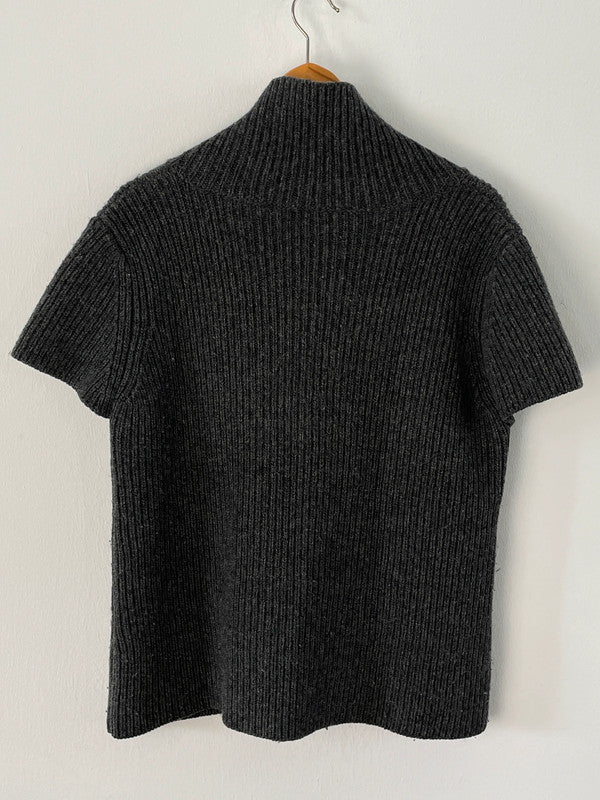 Consequent Damen Strick Shirt aus Schurwolle Gr.L Farbe grau