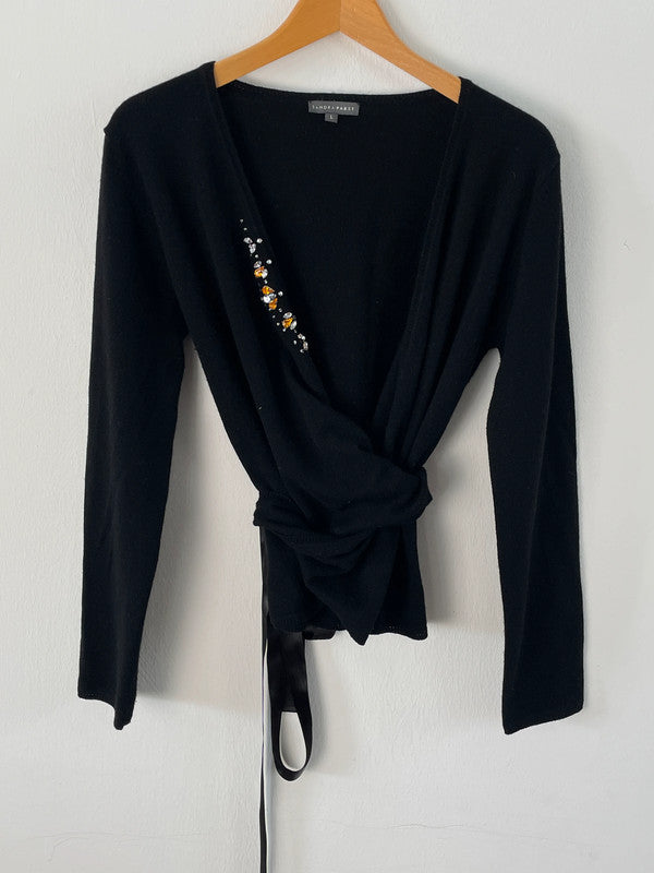 Sandra Pabst Shirt aus Kashmir und Merinowolle Gr.L Farbe schwarz