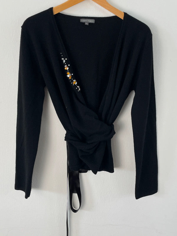 Sandra Pabst Shirt aus Kashmir und Merinowolle Gr.L Farbe schwarz
