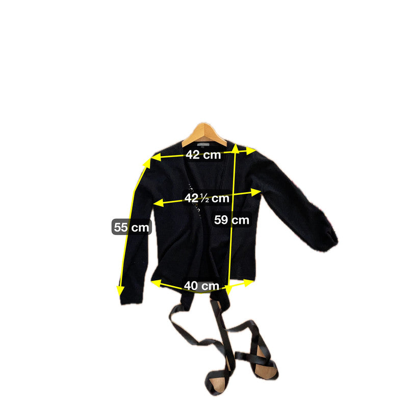 Sandra Pabst Shirt aus Kashmir und Merinowolle Gr.L Farbe schwarz
