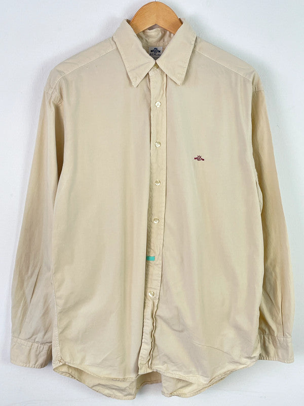 Replay Herren Hemd Gr.L Farbe Beige