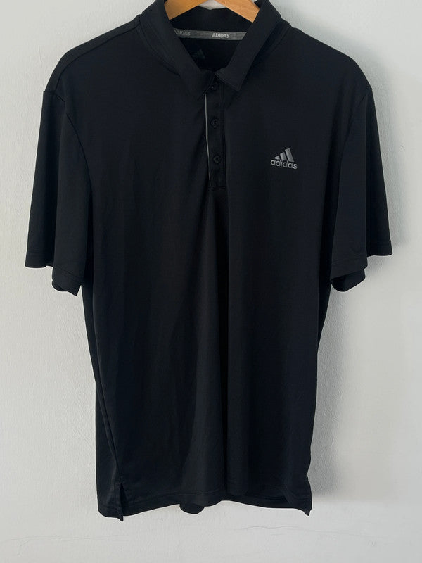 Adidas Herren Polohemd Gr.L Farbe schwarz