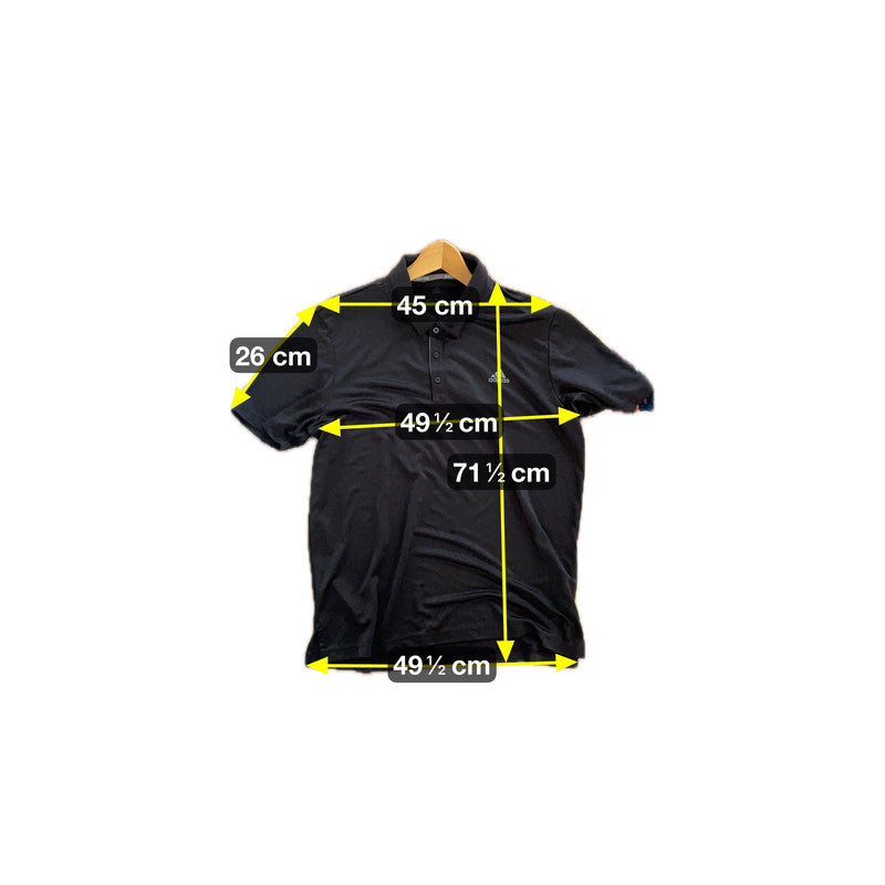 Adidas Herren Polohemd Gr.L Farbe schwarz