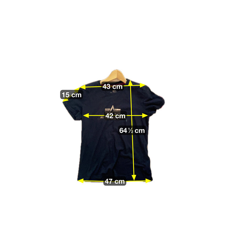 Alpha Industries Herren T-Shirt Gr. M Farbe schwarz