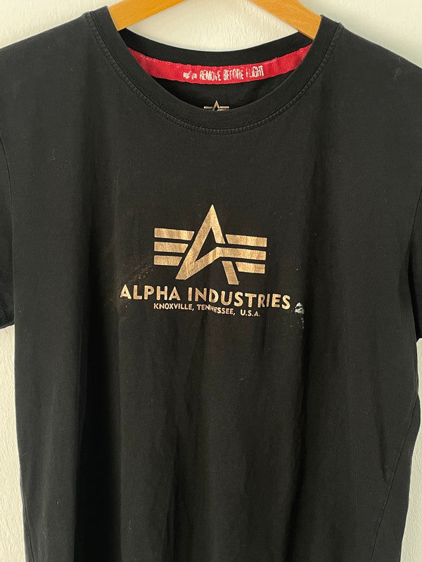 Alpha Industries Herren T-Shirt Gr. M Farbe schwarz