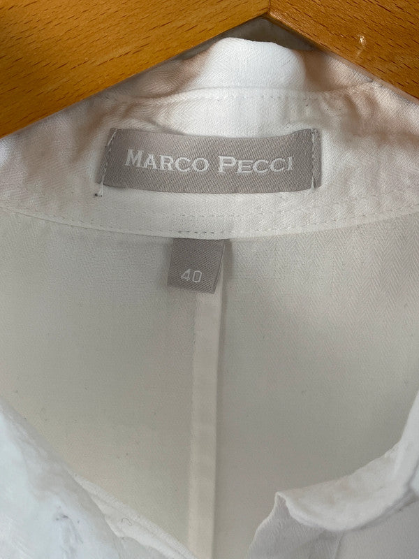 Marco Pecci Damen Hemd Gr.40 weiß
