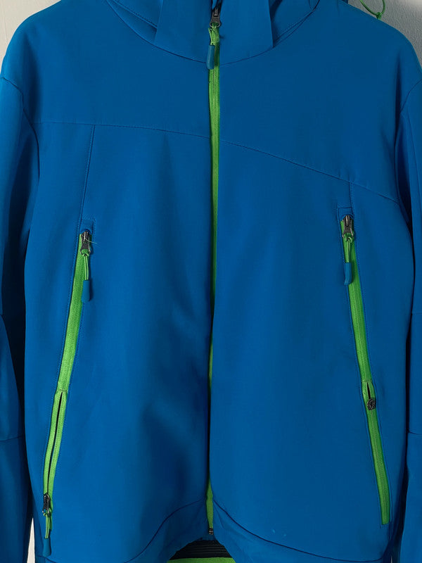Crane Herren Regenjacke Gr.50 Farbe Blau/grün