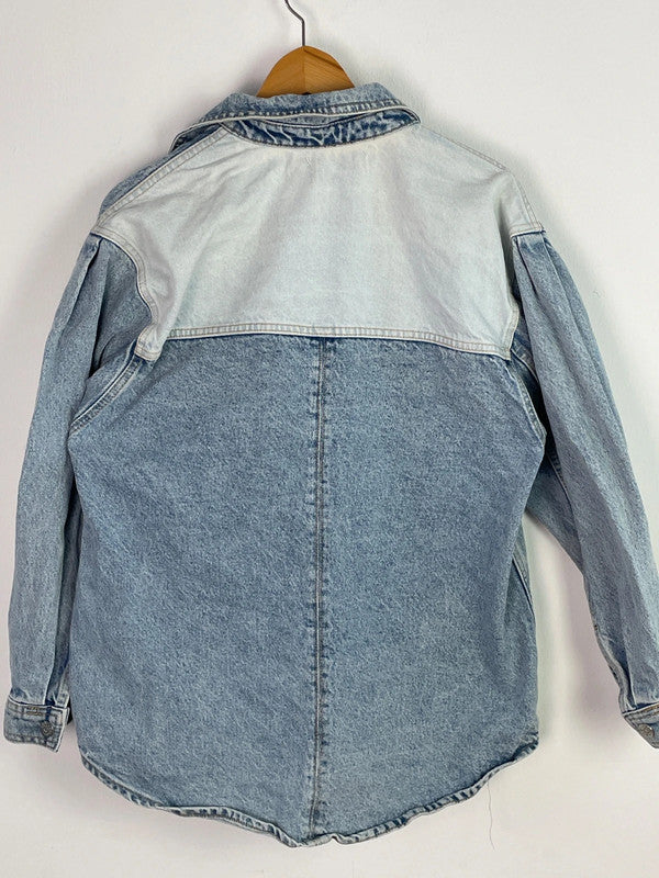 Mango Damen Jeansjacke Gr. S Farbe blau