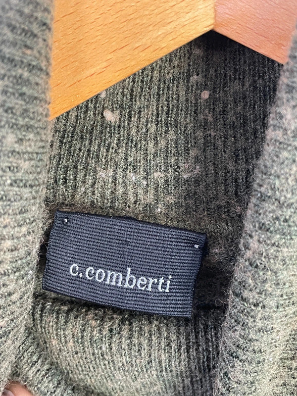C.Comberti Damen Pullover aus Schurwolle Gr. L Farbe grün