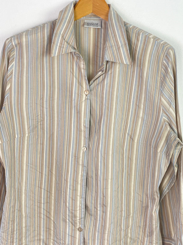 Basler Damen Bluse aus Seide Gr. L Farbe beige