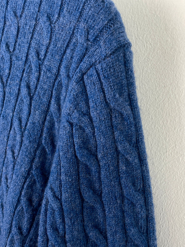 Emidio Tucci Damen Strickpullover aus Lanawolle Gr. M Farbe blau