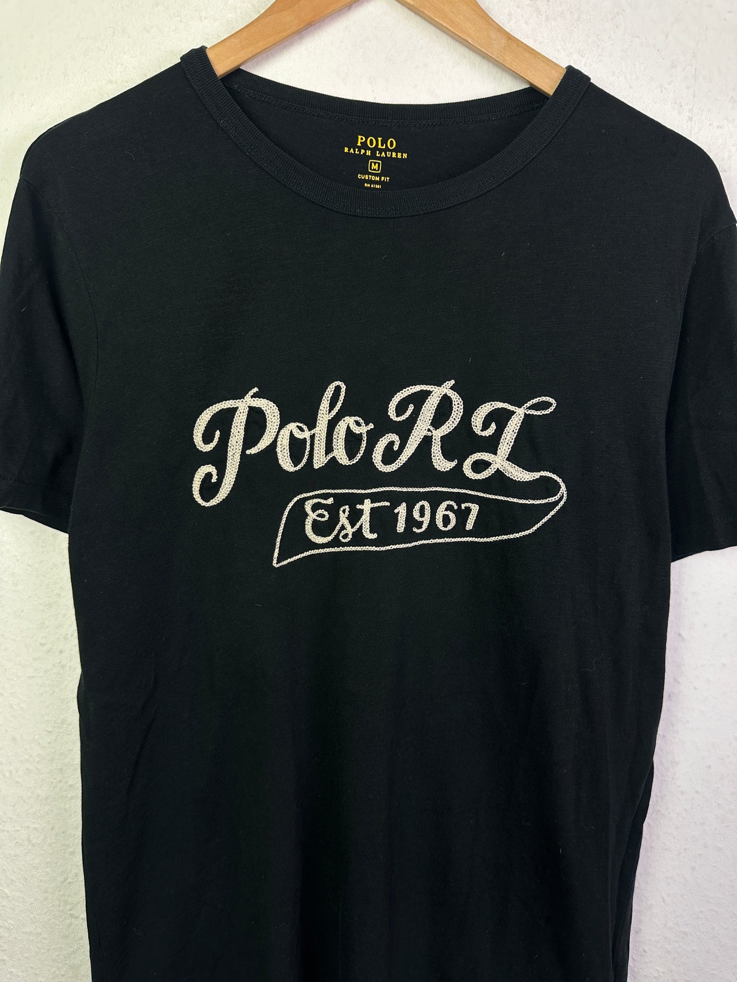 Herren T-Shirt von Polo Ralph Lauren Gr M in Schwarz