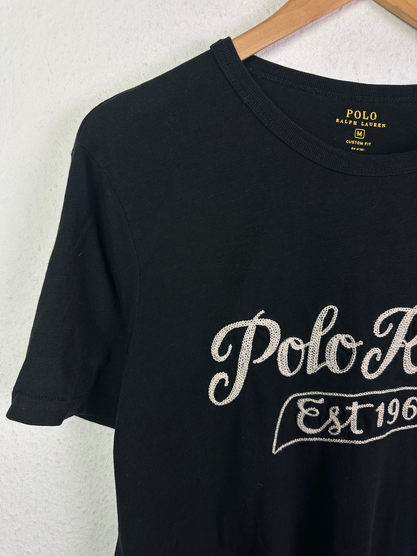 Herren T-Shirt von Polo Ralph Lauren Gr M in Schwarz
