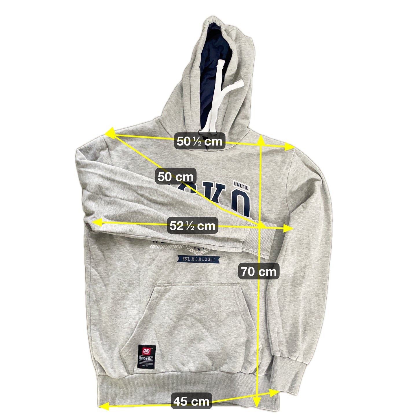 Unltd. Herren Pullover Gr XL Farbe grau