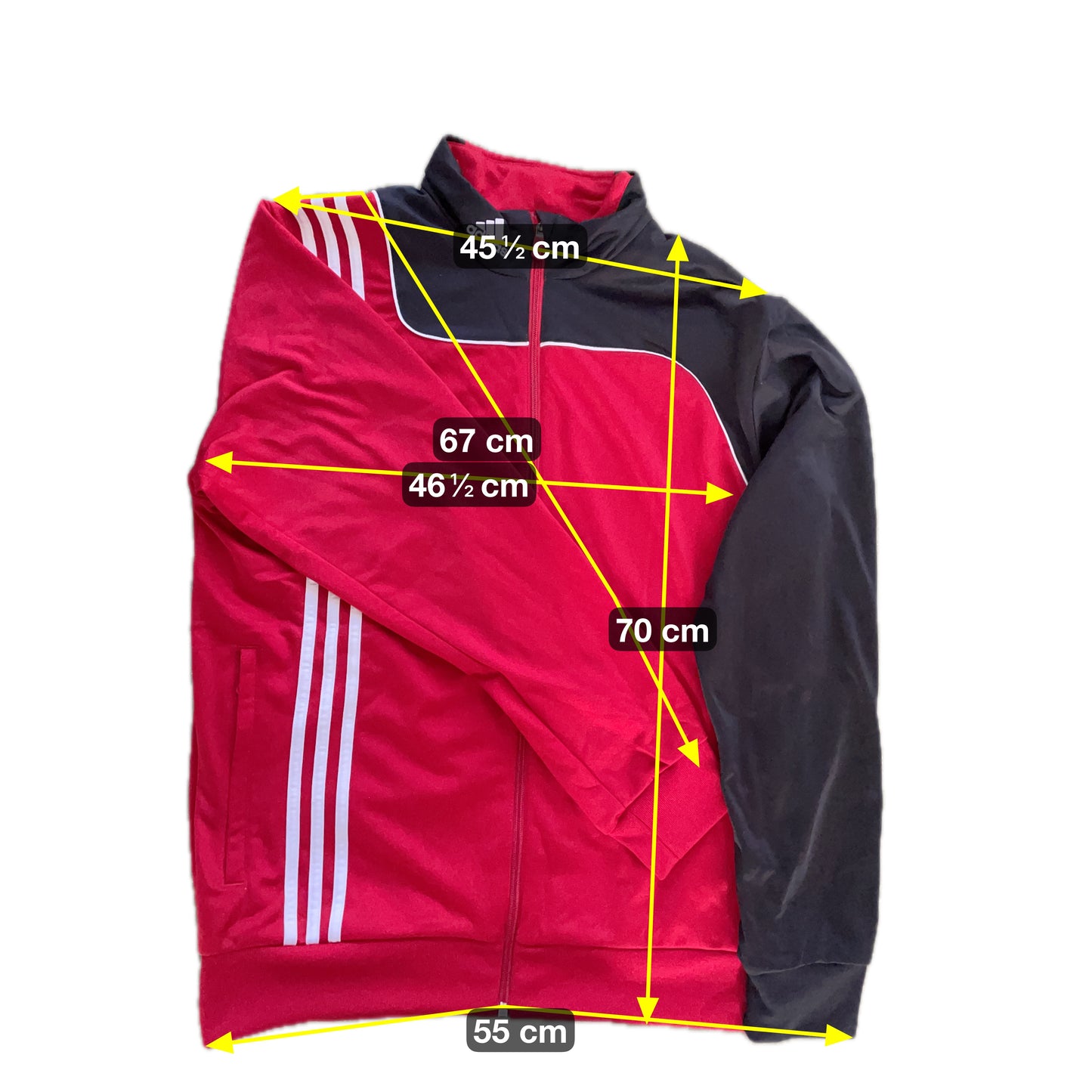 Adidas Herren Jacke Gr L Farbe rot schwarz