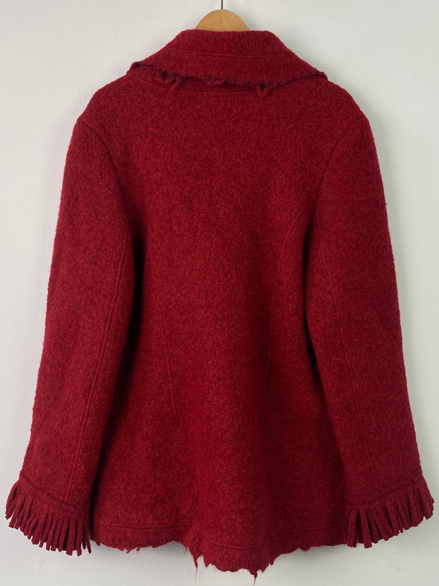 Vintage Damen Jacke Gr L Farbe rot