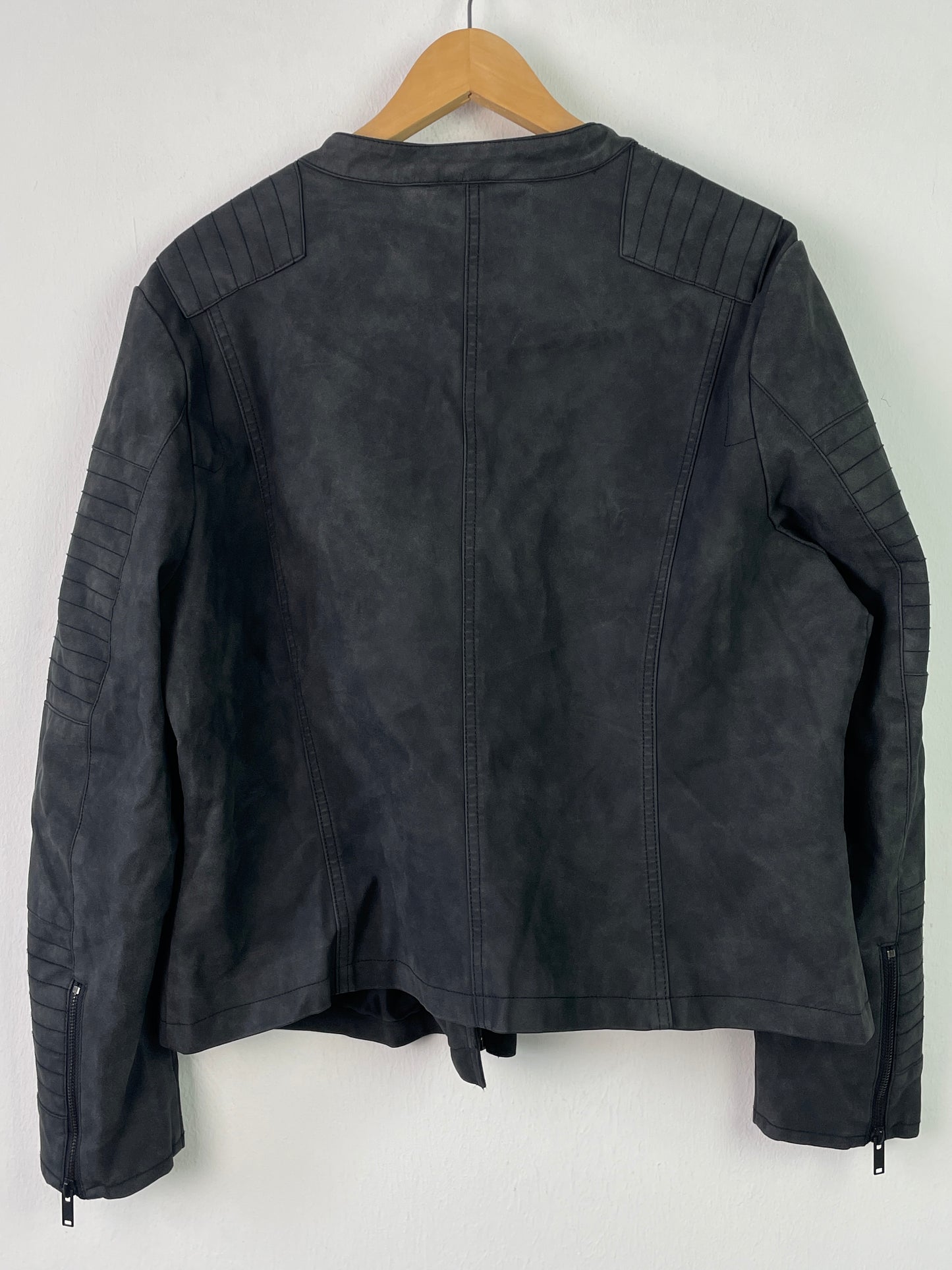 Only Herren Faux Leder Jacke Gr XL Farbe schwarz