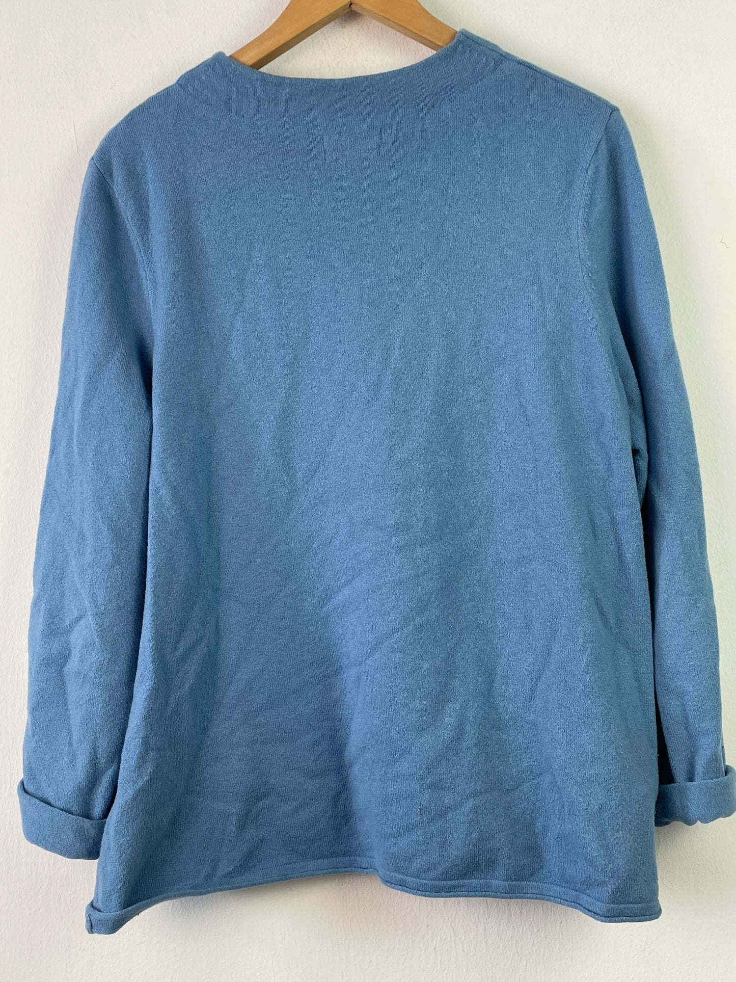 Marc O`Polo Damen Pullover aus Wolle Gr XL Farbe blau