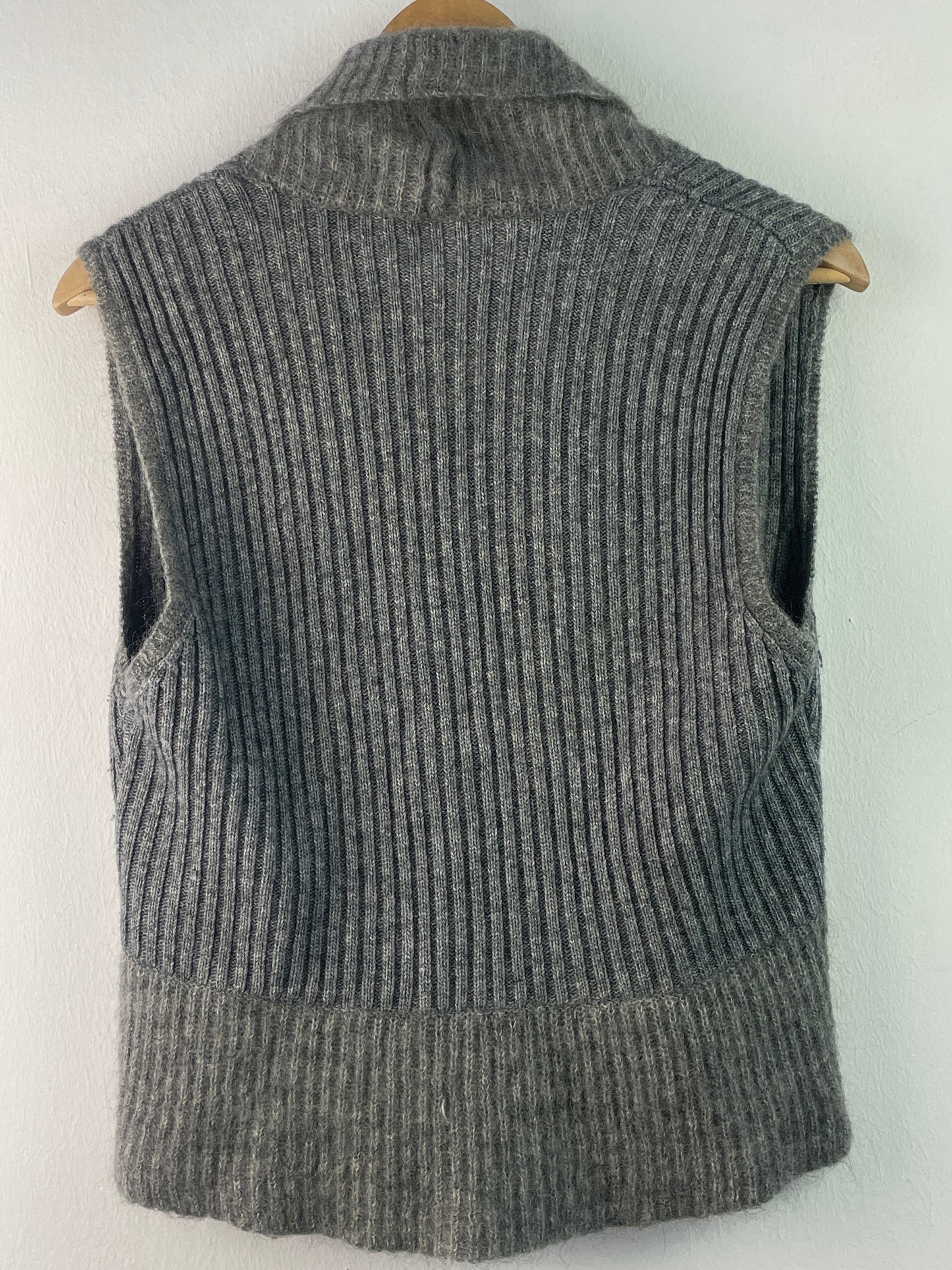 Basler Damen Weste aus Wolle und Kaschmir Gr M Farbe grau