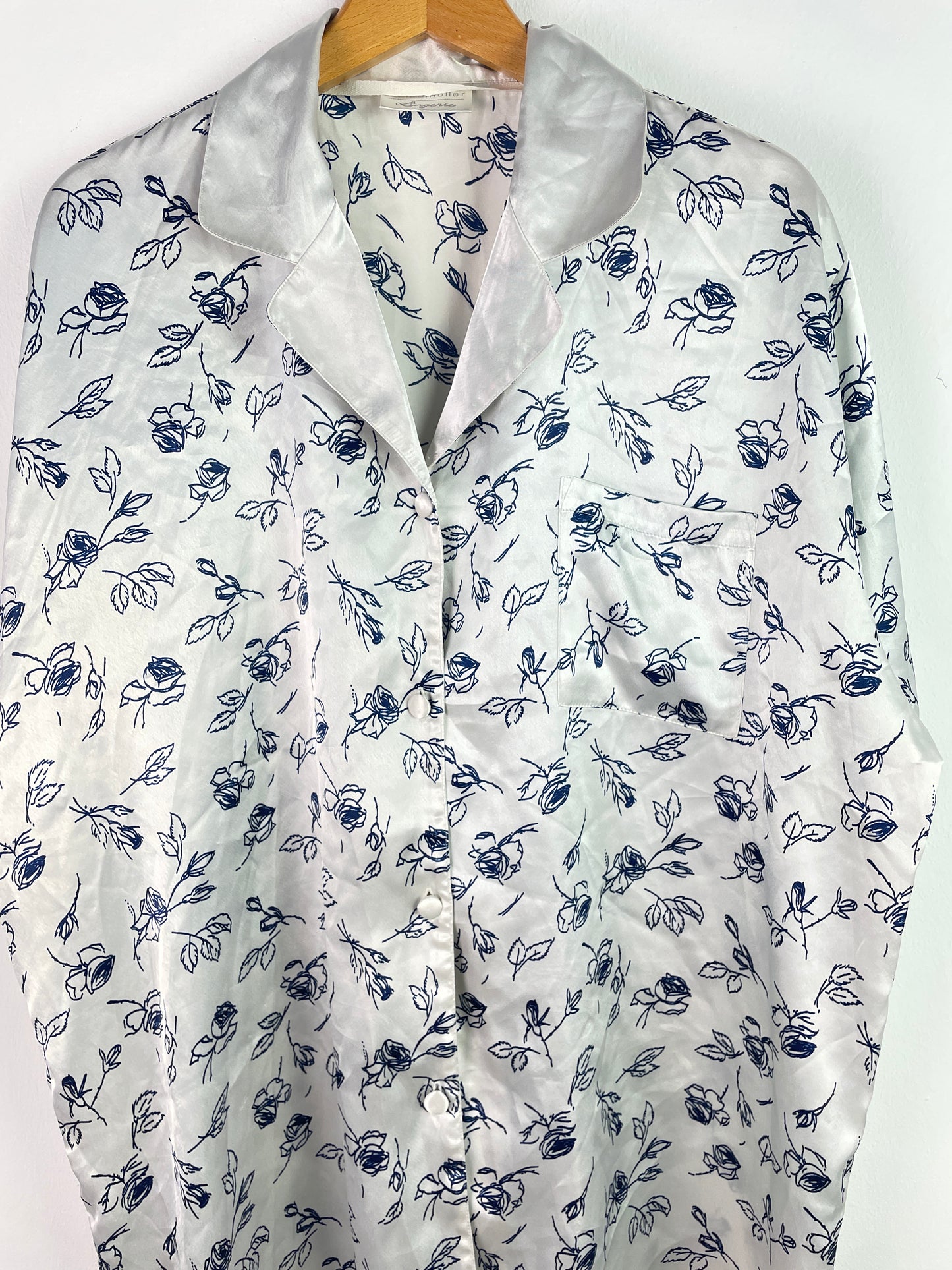 Hunkemöller Damen Nachthemd Gr. L Farbe Weiß