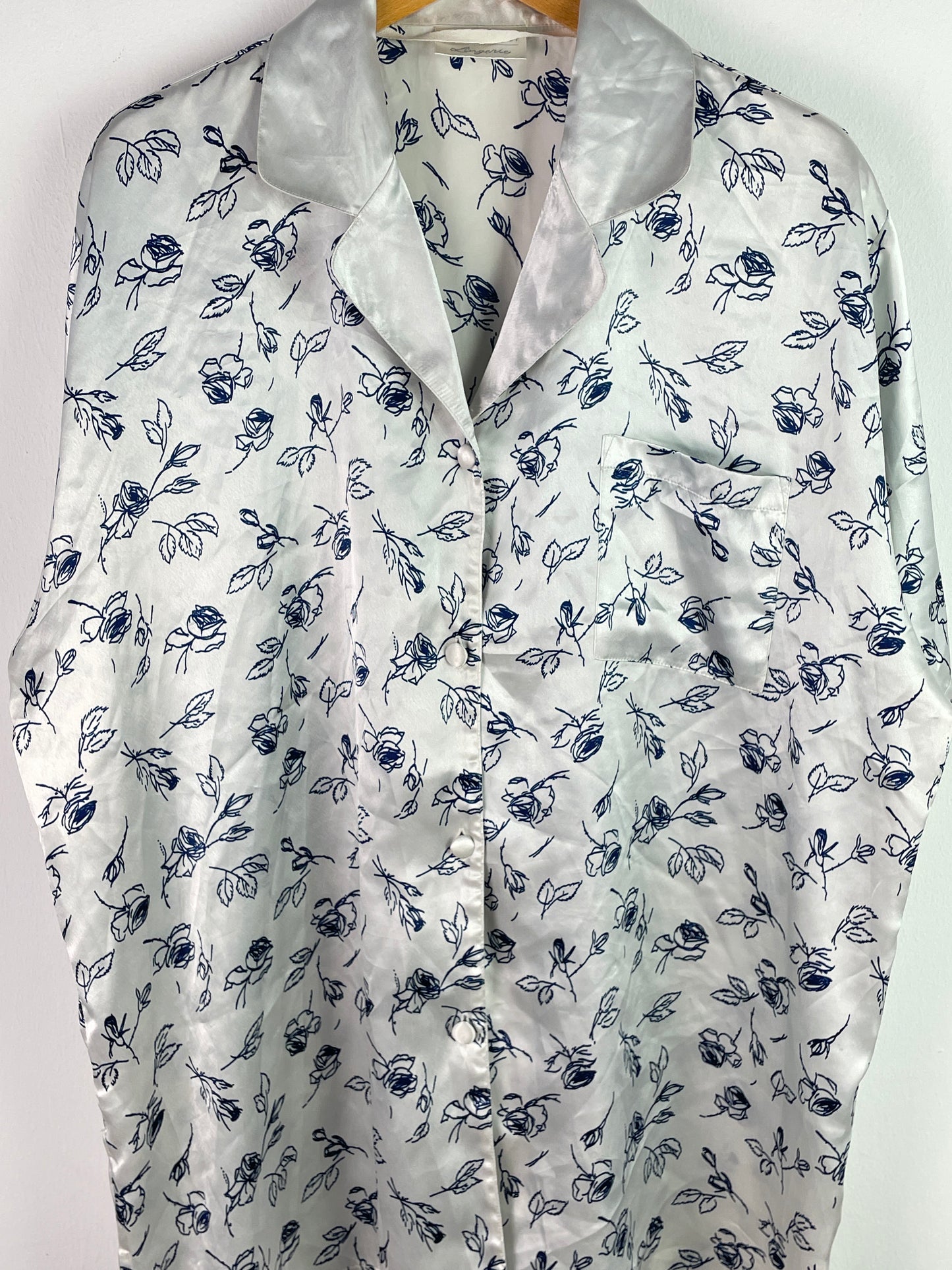 Hunkemöller Damen Nachthemd Gr. L Farbe Weiß