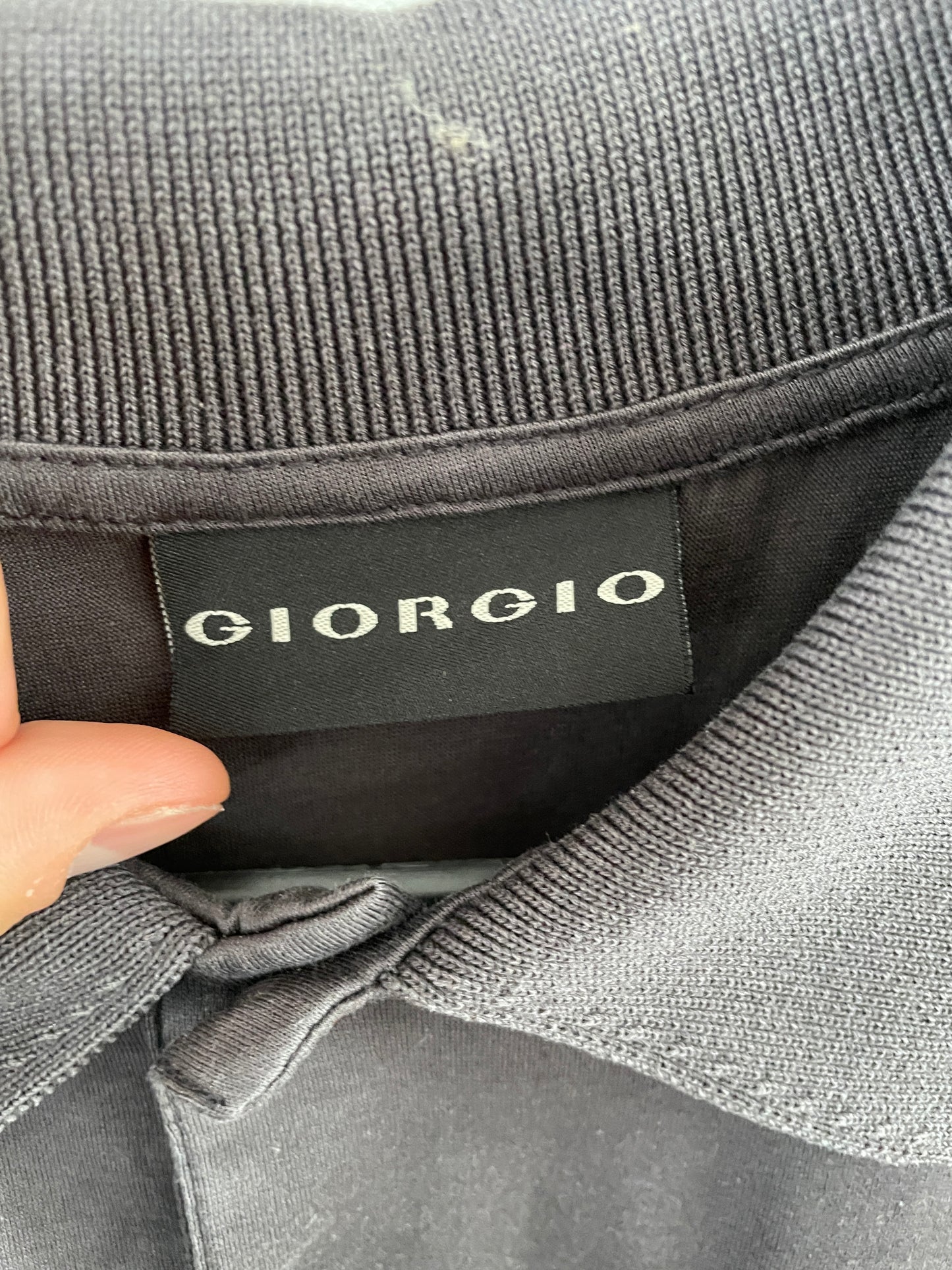 Giorgio Herren Polohemd Gr. L Farbe Grau