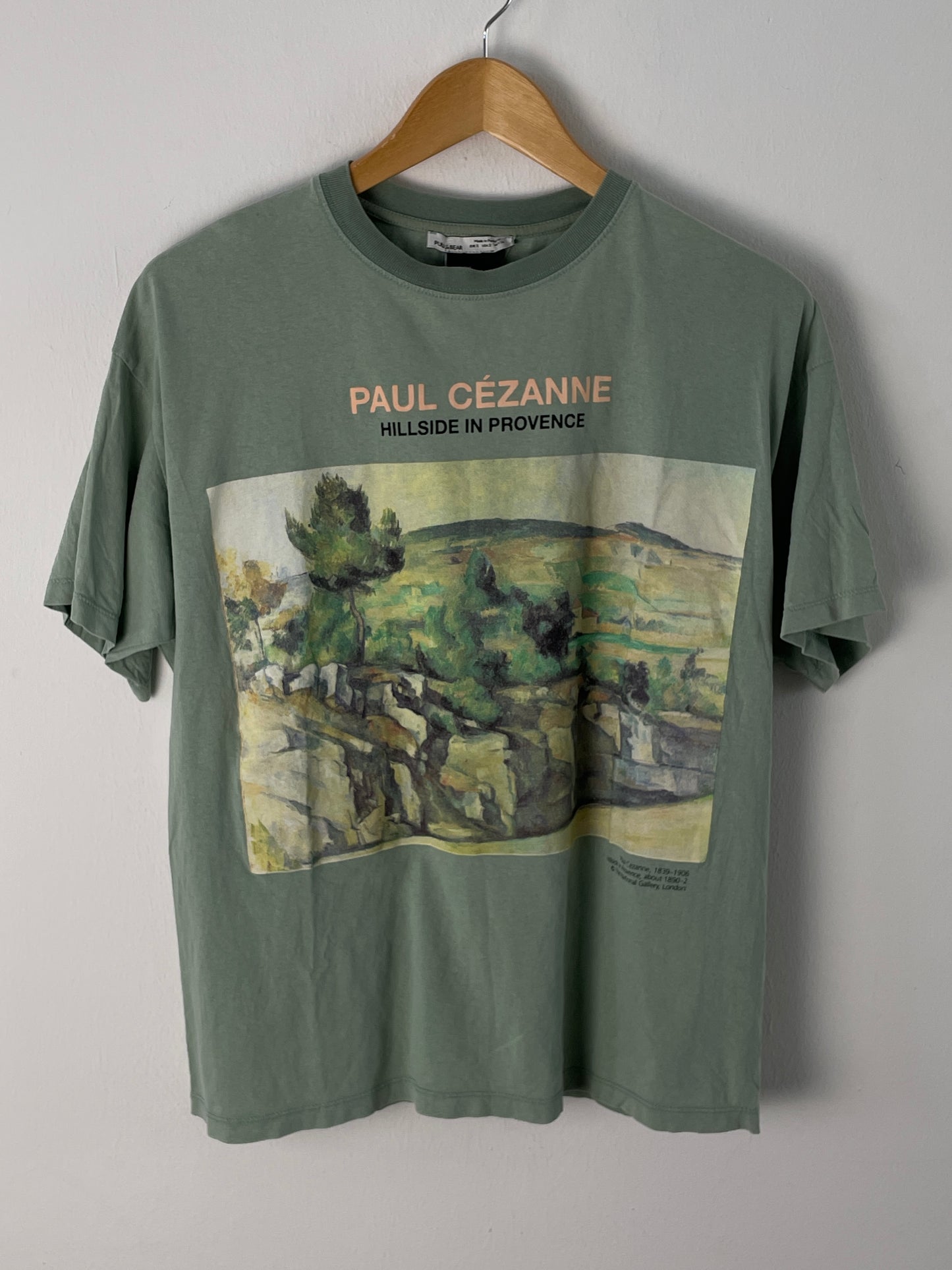 Pull & Bear Herren T-Shirt Gr. S Farbe Grün