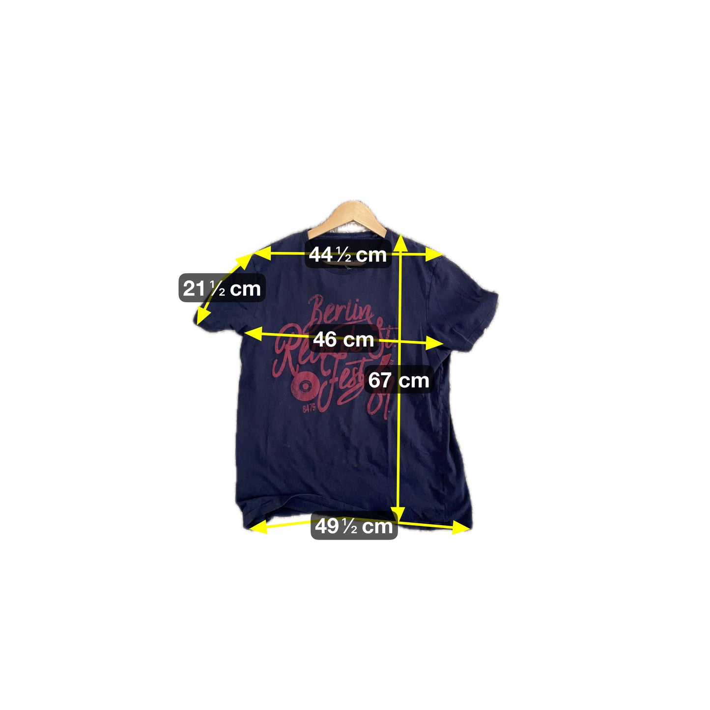 Angelo Litrico Herren T-Shirt Gr. M Farbe Marineblau