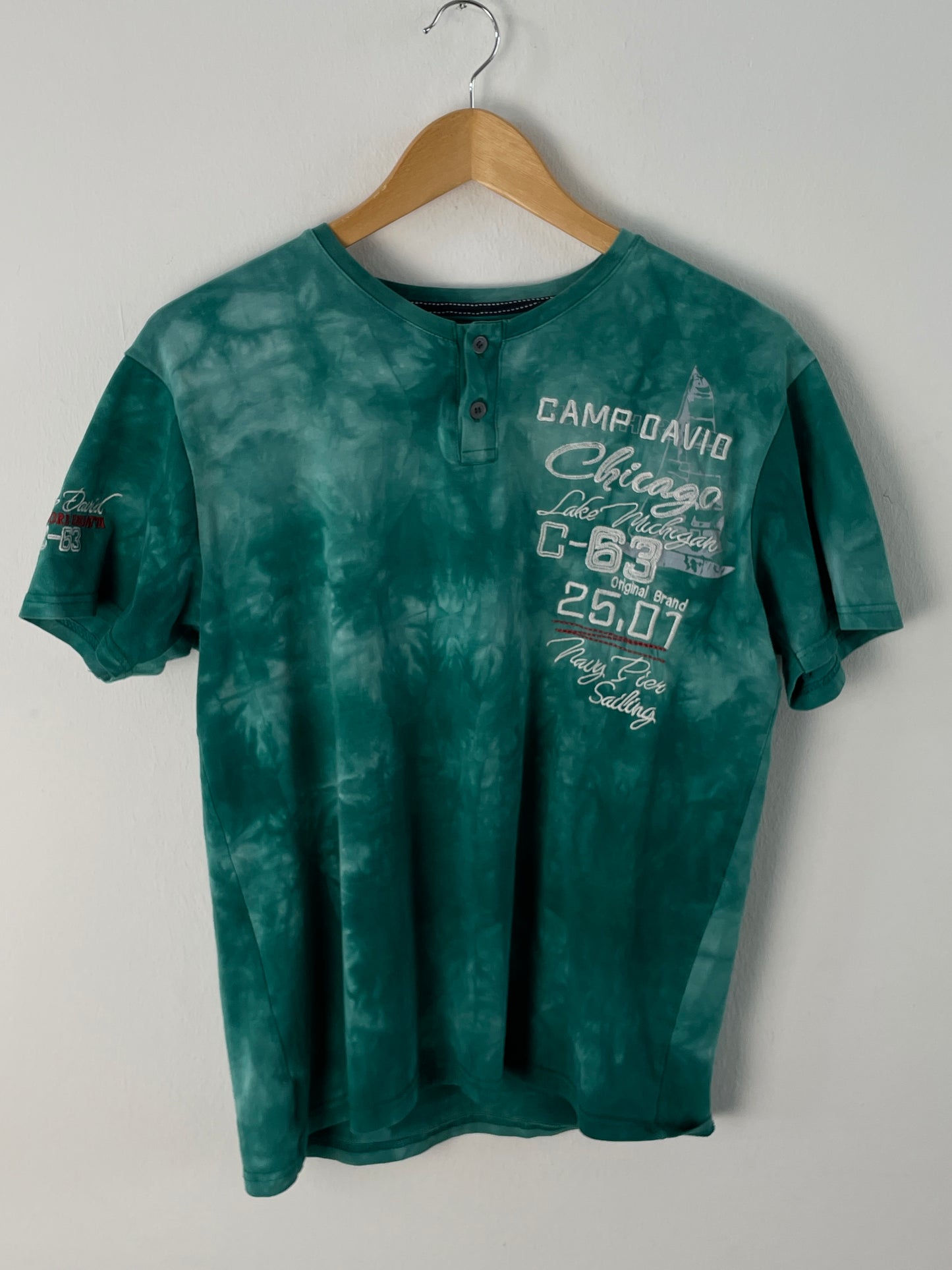 Camp David Herren T-Shirt Gr. L Farbe Türkis