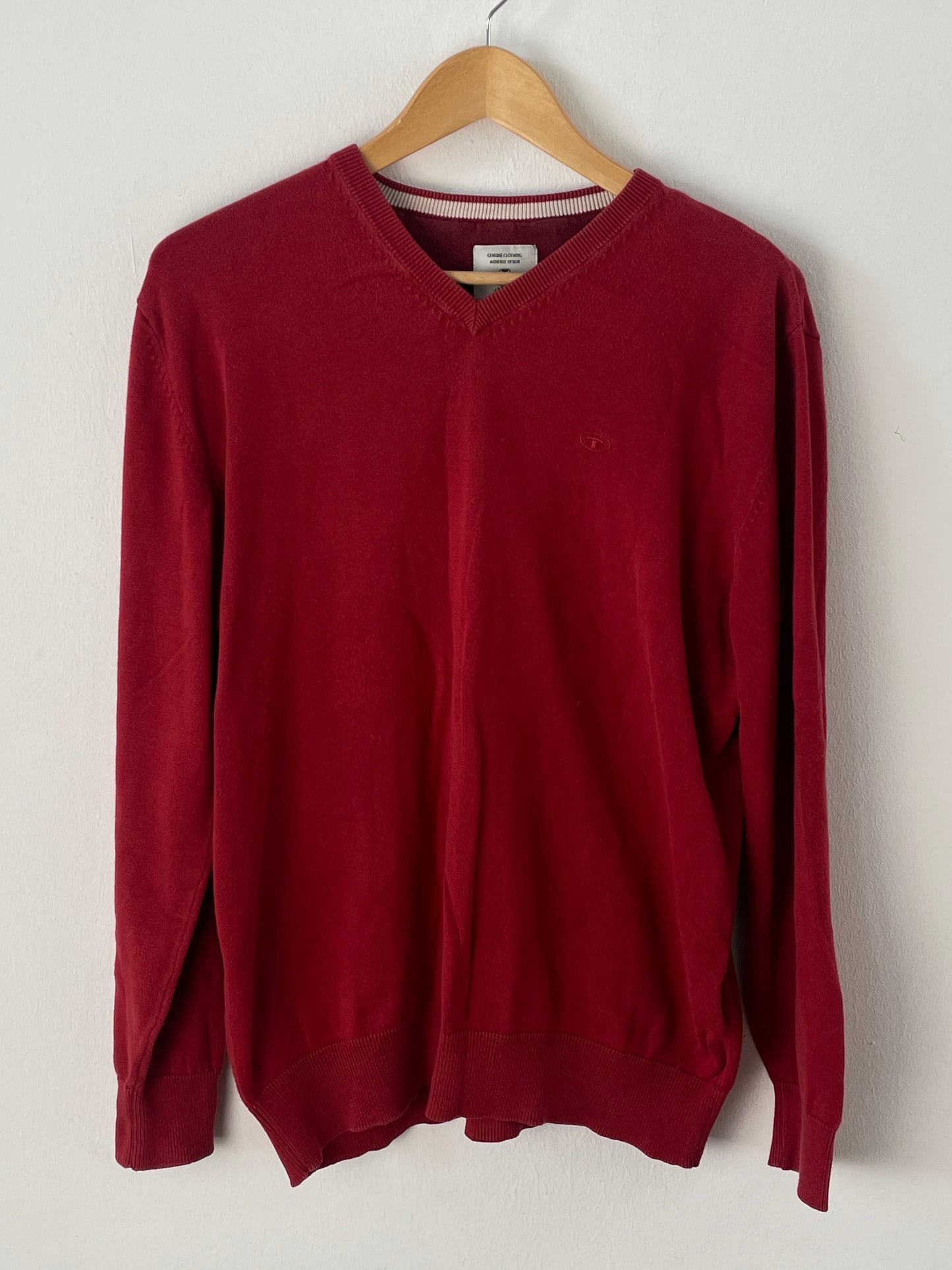 Tom Tailor Herren Pullover Gr L Farbe rot